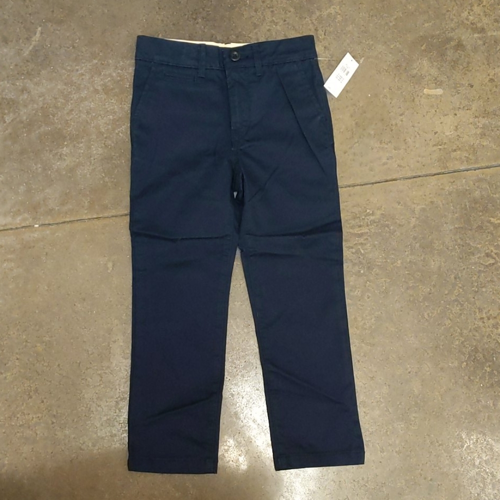 Boys Gap Khakis Navy Size 5 NWT